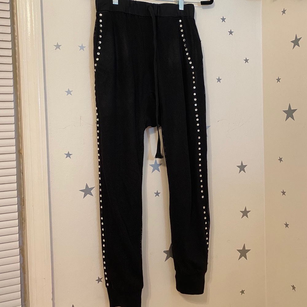 Rhinestone sweatpants